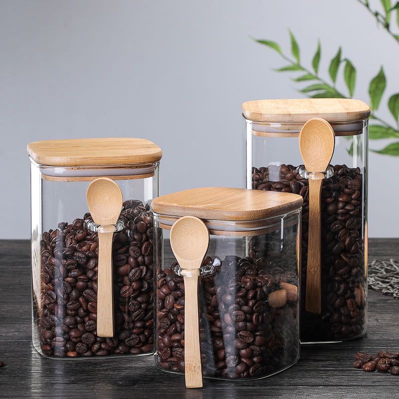 Glass Food Storage Canister | علبة تخزين الطعام الزجاجية الأنيقة 🍱🌿